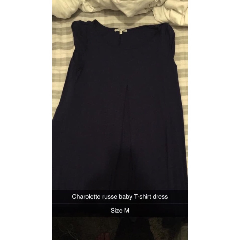 Navy T-shirt dress